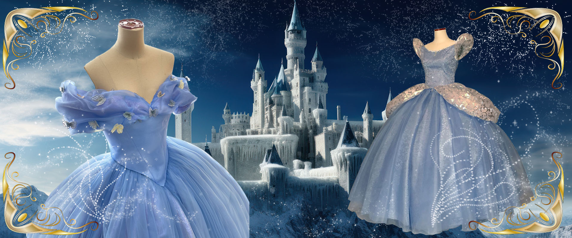 美しいシンデレラのドレス